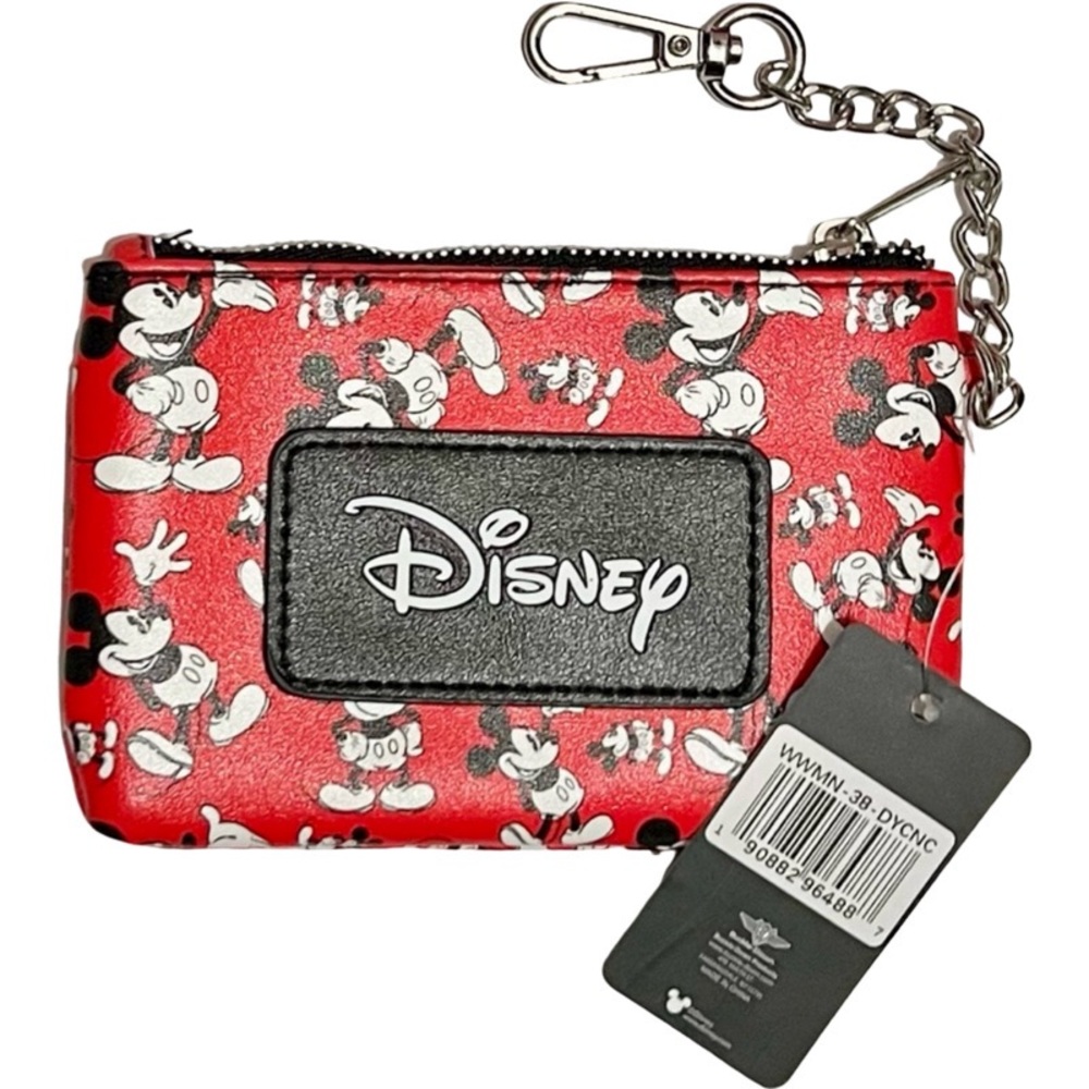 Disney Mickey Mouse Crossbody Bag and Zip Card Holder Keychain - Picture 4 of 5